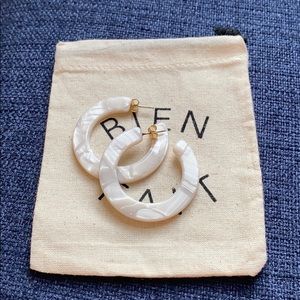 Madewell acetate hoop earrings